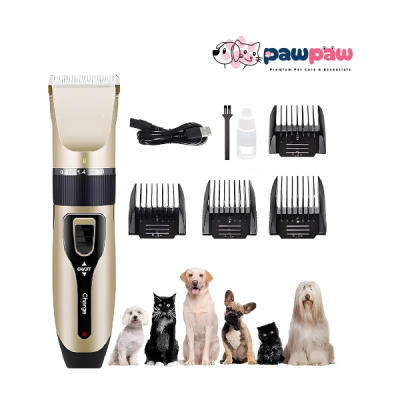 Professional Rechargeable Low-Noise Pet Clipper Kit