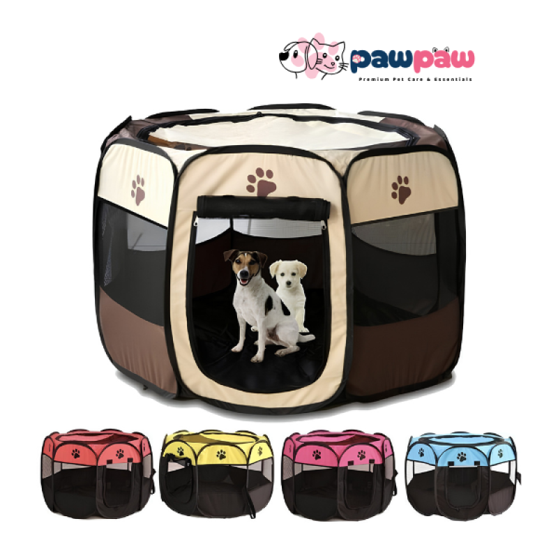 24x7 eMall Portable Pet Playpen Tent Kennel