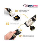 Professional Rechargeable Low-Noise Pet Clipper Kit