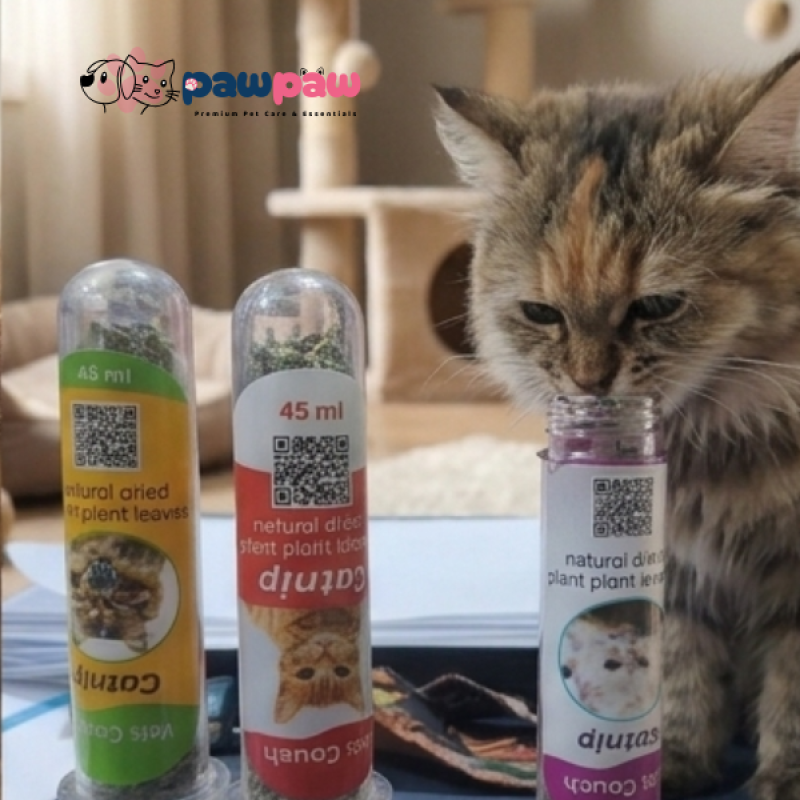 Premium Natural Organic Catnip Vial Set