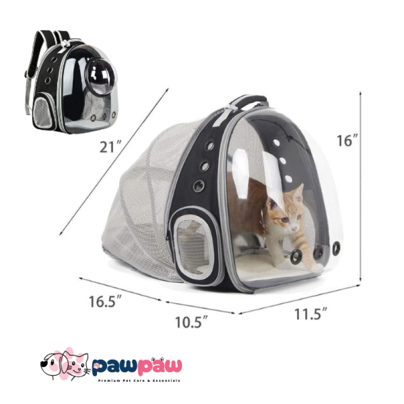 PawPaw Extra Large Transparent Pet Carrier Backpack