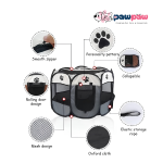 24x7 eMall Portable Pet Playpen Tent Kennel